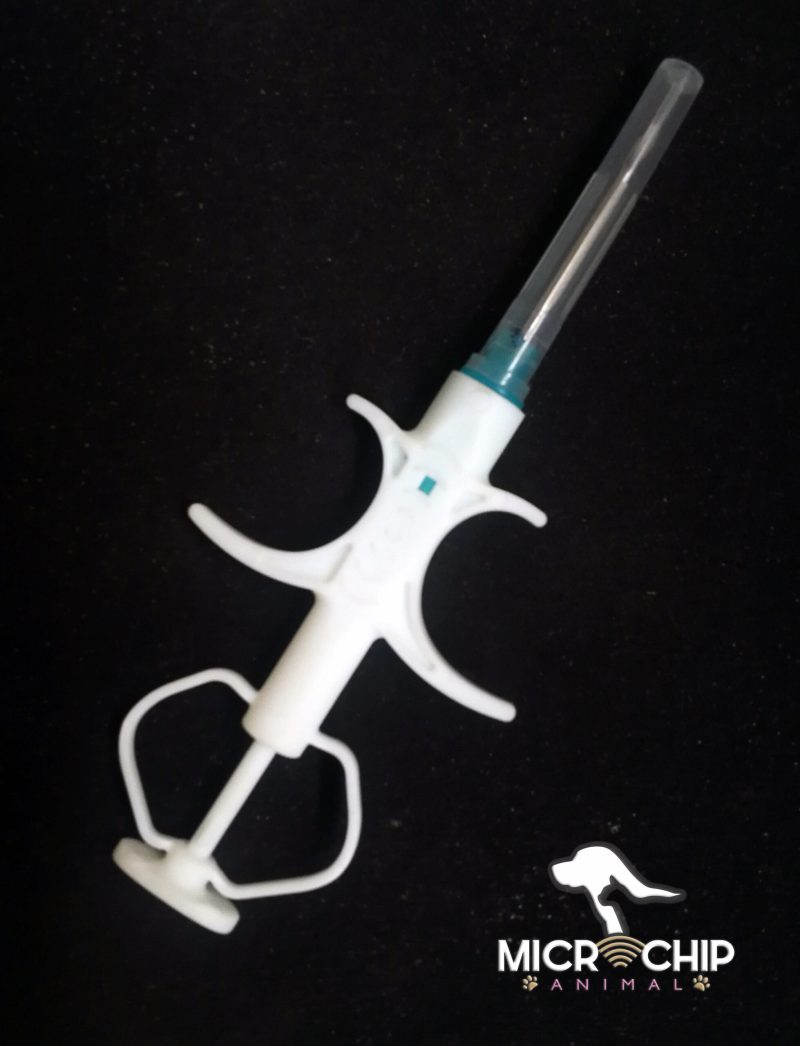 Kit com 5 Microchip Animal em formato de cápsula de vidro com aplicador 2,12 x 12mm