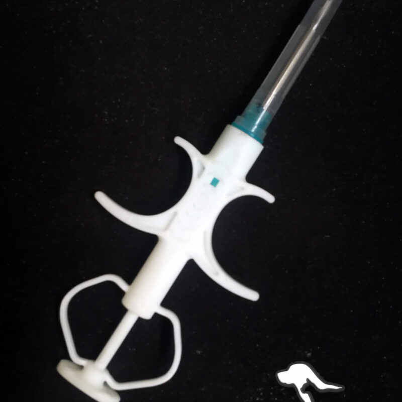 Microchip Animal em formato de cápsula de vidro com aplicador 2,12 x 12mm